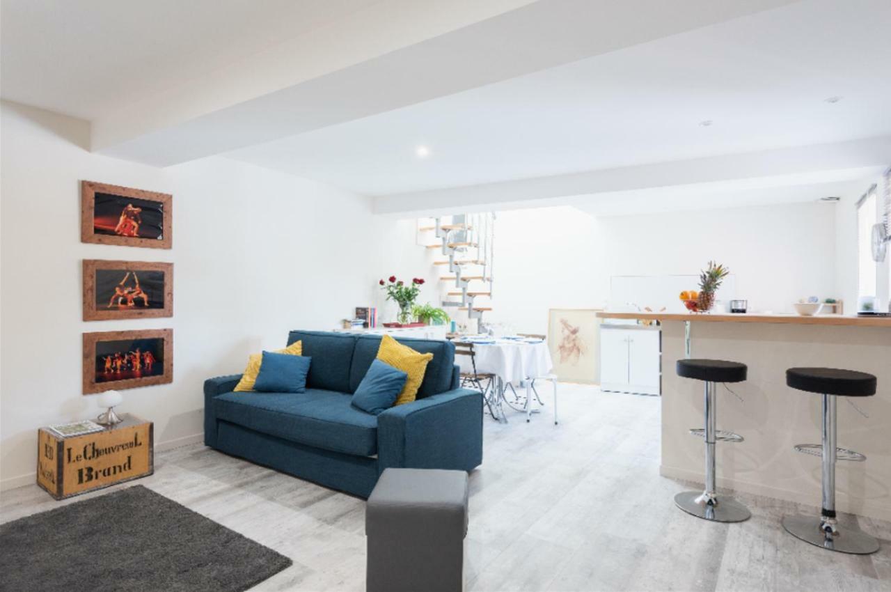 Grand Duplex Au Calme En Centre-Ville 索恩河畔自由城 外观 照片
